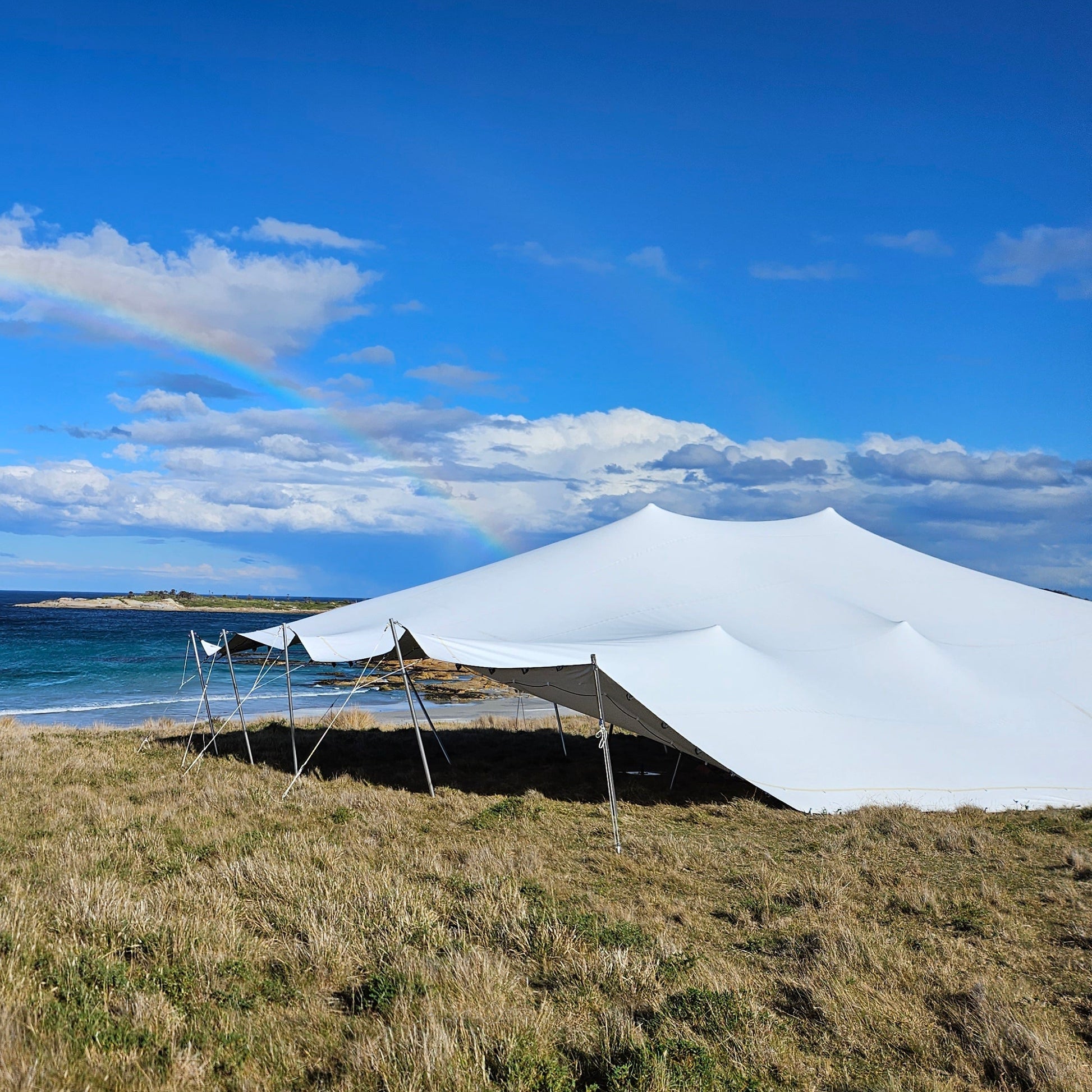 10x15m White Stretch Tent – Stretch Tents Tas